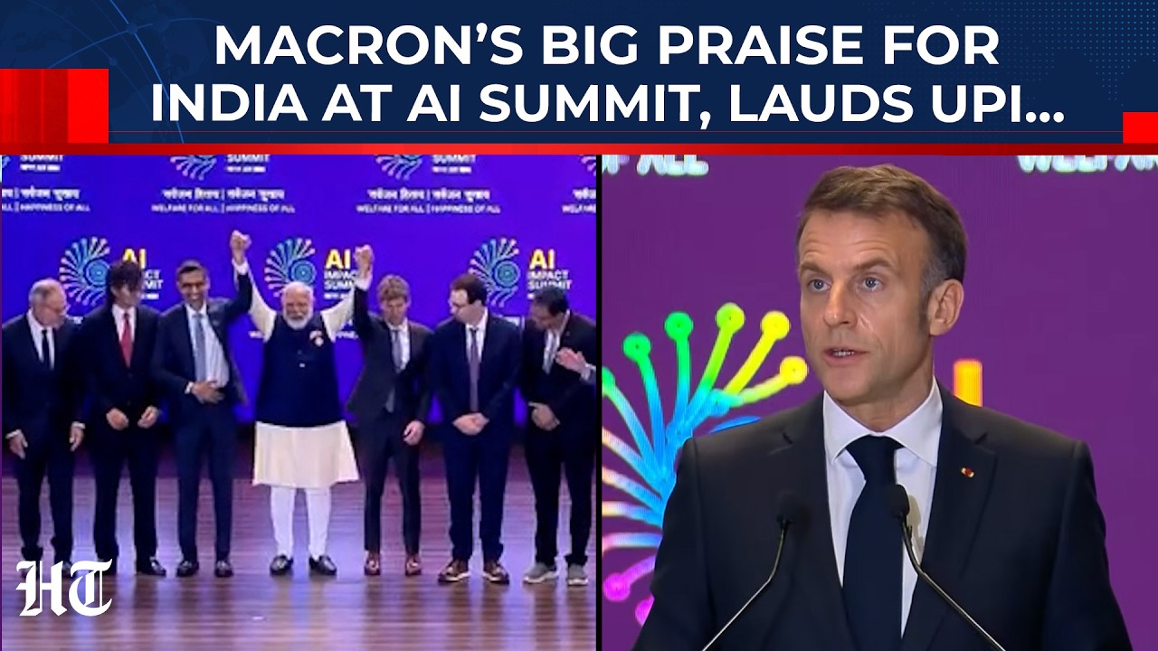 Macron Begins AI Summit Speech With ‘Namaste’, Ends With ‘Jai Ho’; ‘India Built Something No Other…’