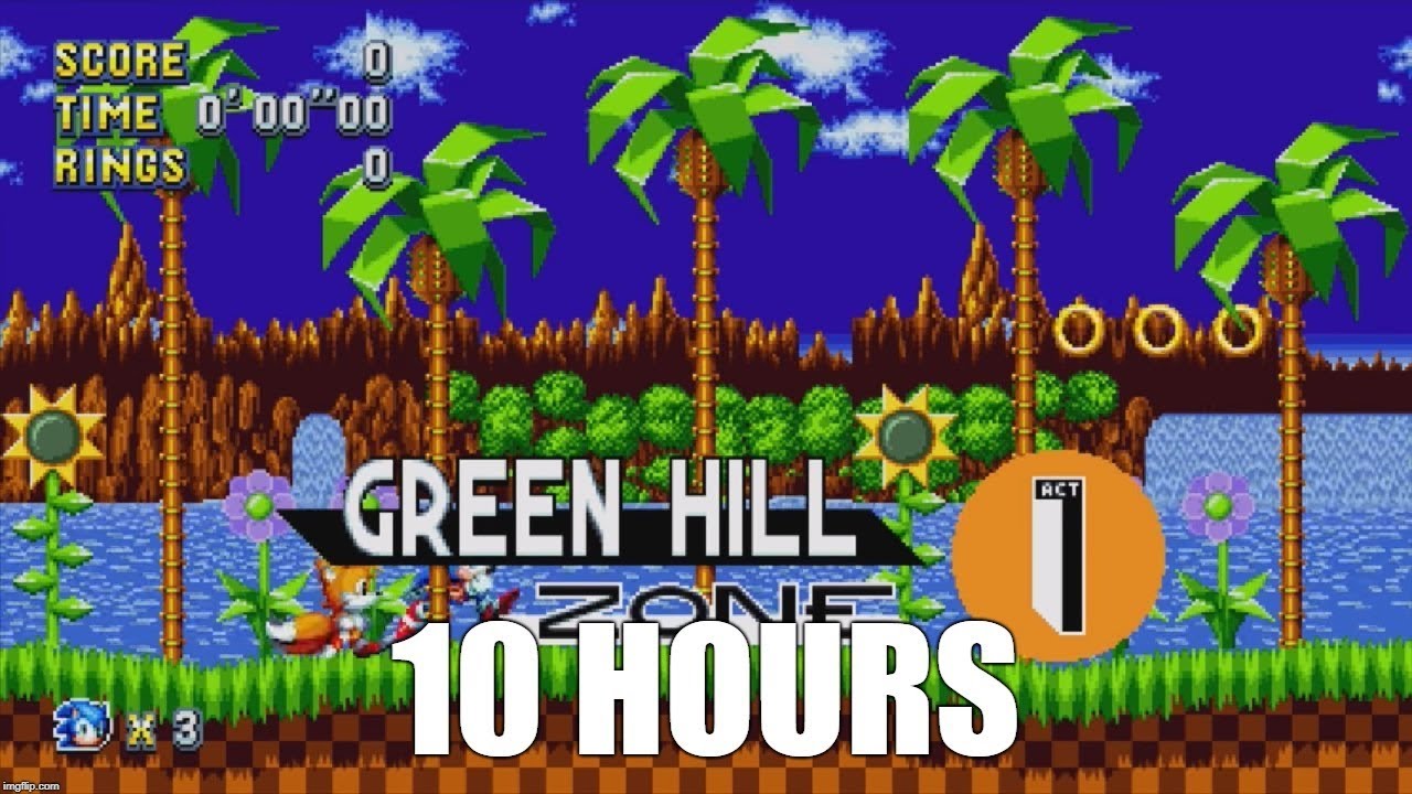 Sonic Mania - Green Hill Zone Act 1 Extended (10 Hours)
