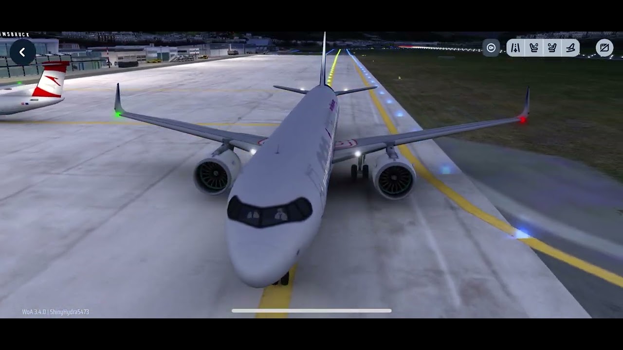 Airbus✈️A321 Takeoff 🛫 innsbruck airport#worldofairports #flightsimulator #innsbruck #airbusa321 