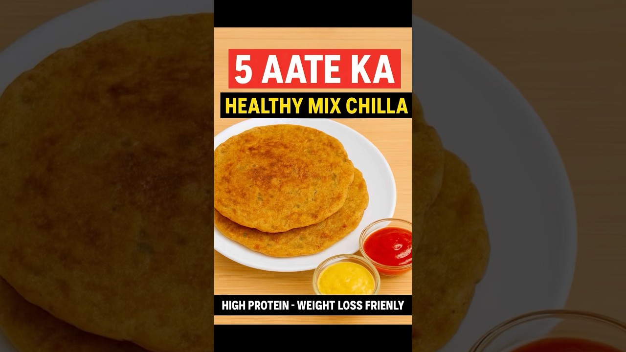 Weight Loss Friendly Multigrain Chilla | Quick Breakfast Recipe 