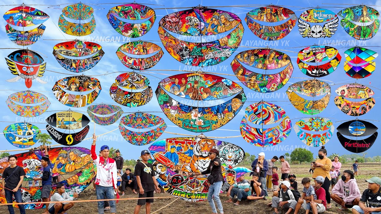 Kelas Para Suhu Layangan Gapangan Nasional - Festival Layangan Dohoagung Tradisional Motif & Arsir