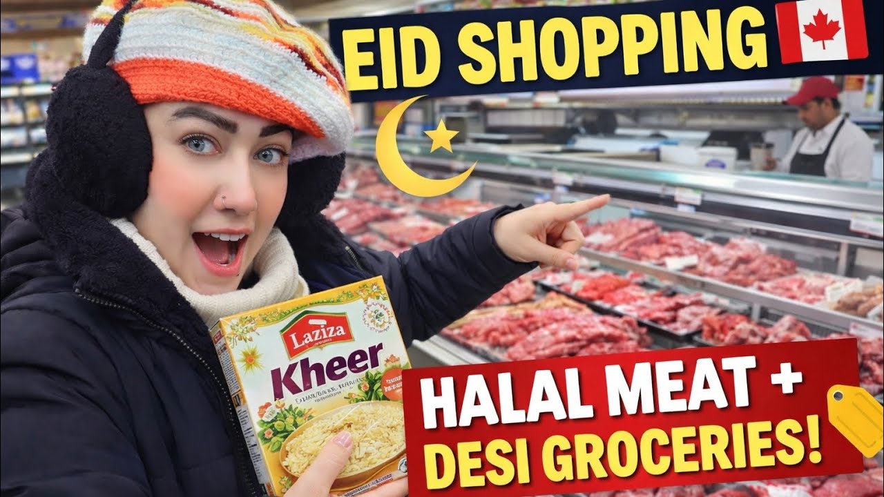 Eid Shopping in Canada 🇨🇦 | Halal Meat & Desi Groceries at Kabul Farms Supermarket |@RizKamali2k26 