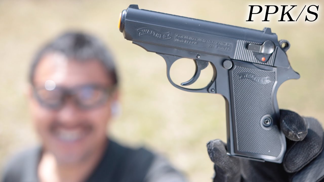 ACRO ワルサー PPK/S エアコッキング エアガン レビュー ワルサー公認ライセンス 予備マガジン付き