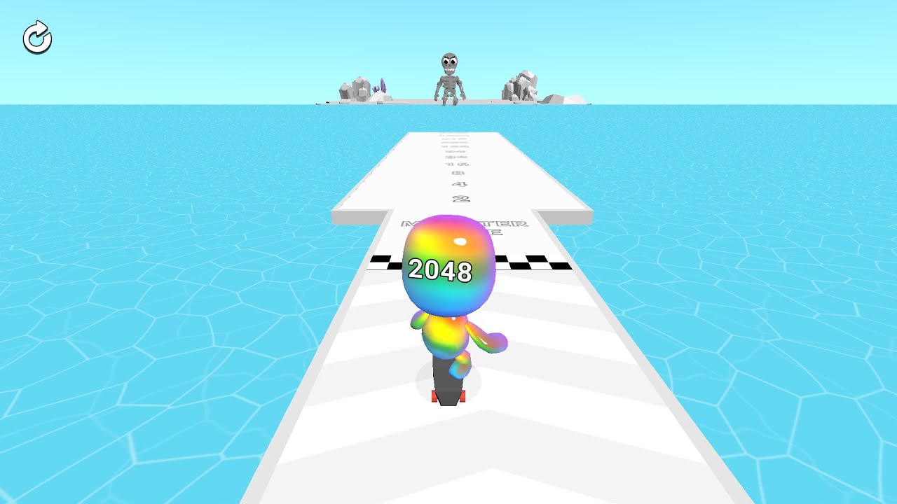 Man Runner 2048 Gameplay | Merge Runners & Destroy Giant Monsters | Arcade Running Game
