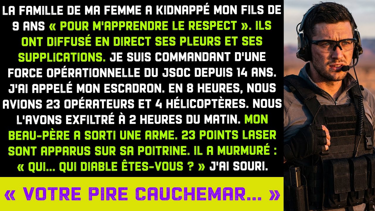 La famille de ma femme enlève mon fils en live... 8h après, 23 opérateurs et 4 hélicos arrivent.