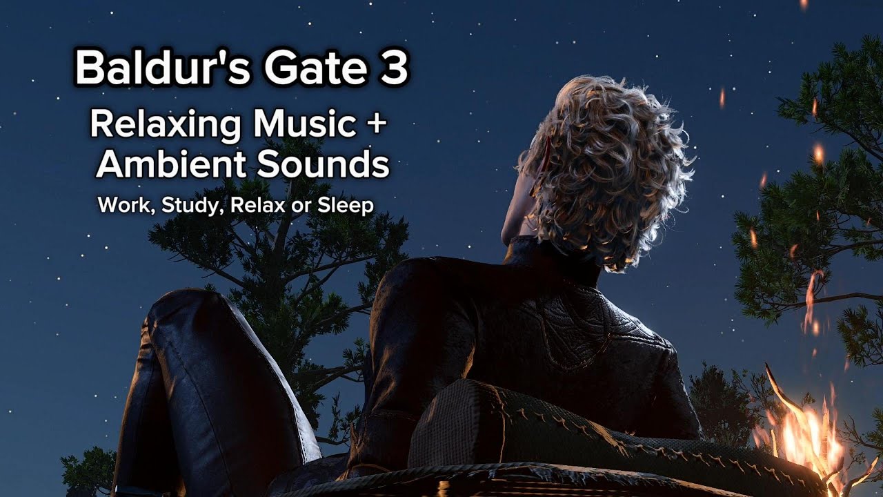 Baldur's Gate 3 Playlist Relaxing Music | Ambient BG3 ASMR | Astarion | Study Relax Sleep Music
