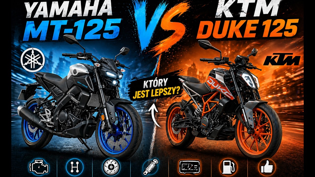 Yamaha MT-125 vs KTM Duke 125 &ndash; kt&oacute;ry jest lepszy?