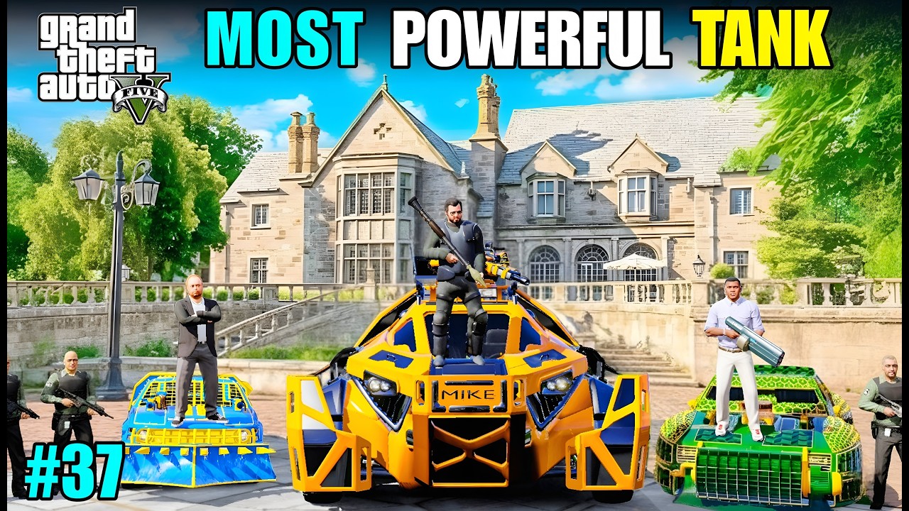 Stealing Most DANGEROUS Tank in GTA 5! 🔥 #37