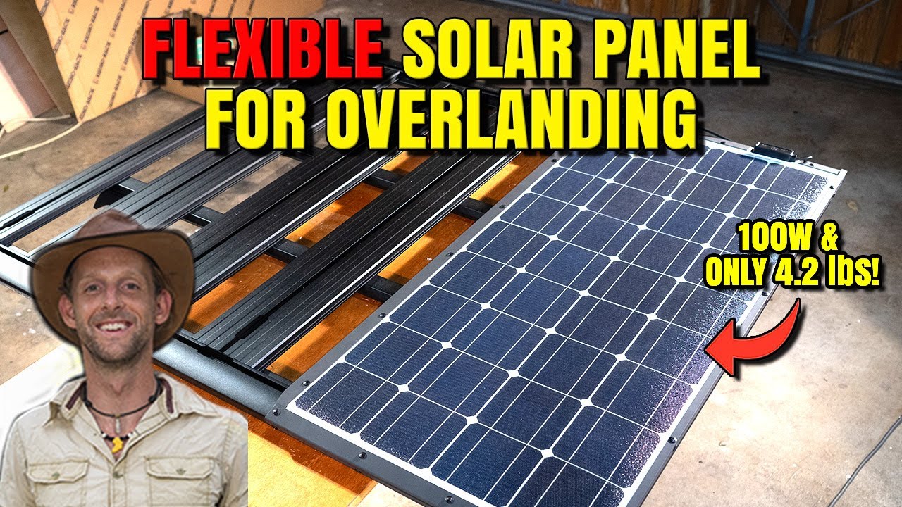100W Renogy Flexible solar panel mount for Overlanding - DIY / How To