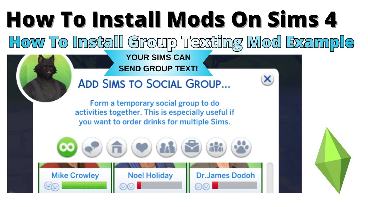 How To Install Group Texting Mod For Sims 4 | 2026