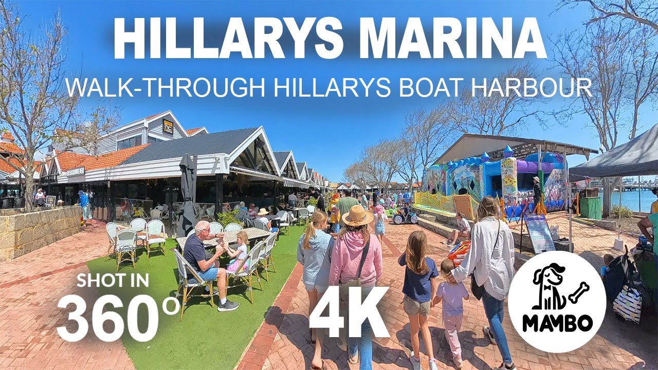 Hillarys Boat Harbour Walk Tour 4K | UHD Perth, Western Australia #2024 #HillarysBoatHarbour