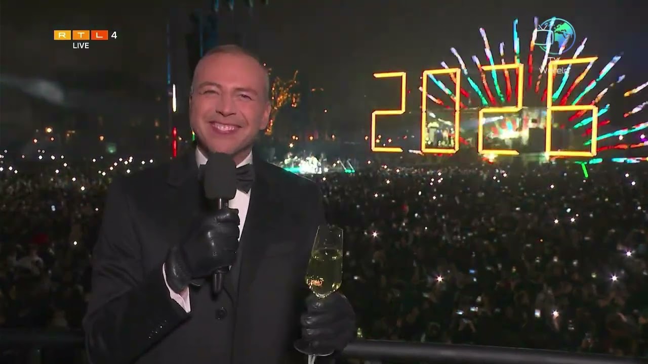 RTL4 De nationale oud en nieuw klok 2025-2026 - TV Wereld