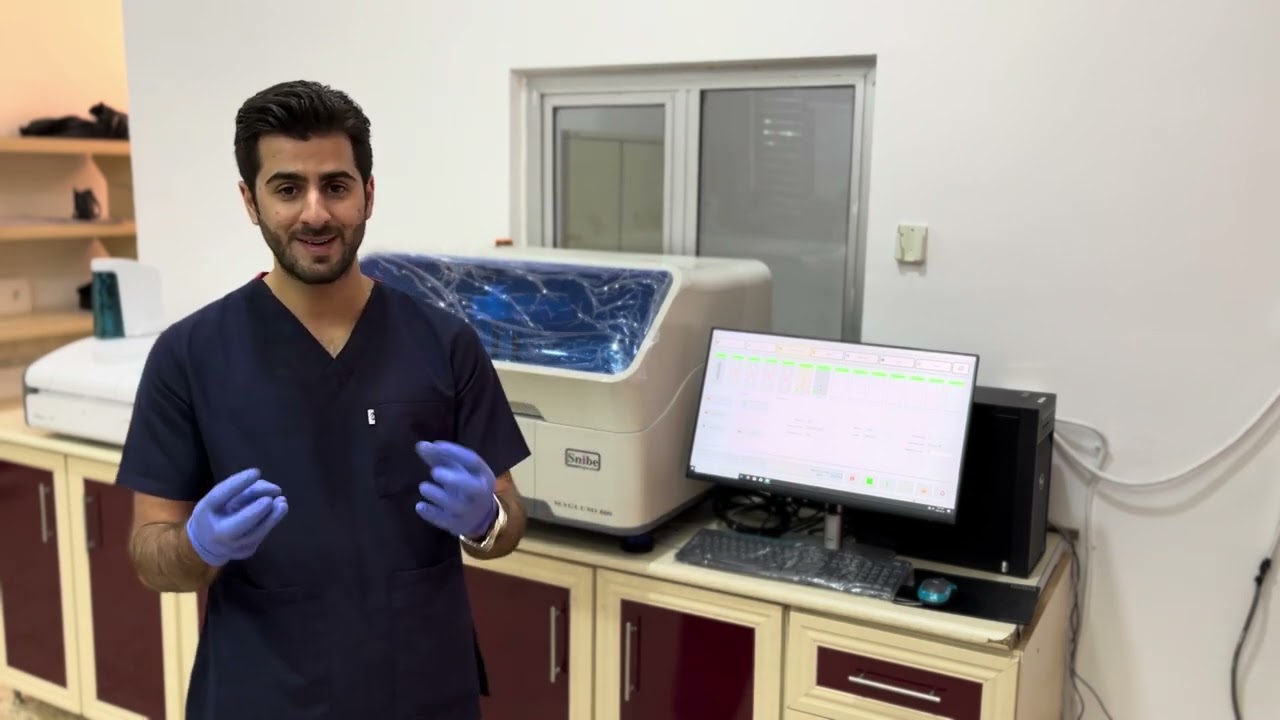 Calibration and control in the medical laboratory (Maglumi 800). کۆنترۆلی جۆری لە تاقیگەی پیزیشکیدا.