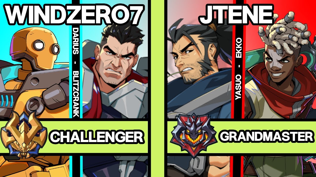 2XKO ▰ WINDZERO7 (Darius-Blitzcrank) vs JTENE (Yasuo-Ekko) ▰ 2XKO Pro Replays