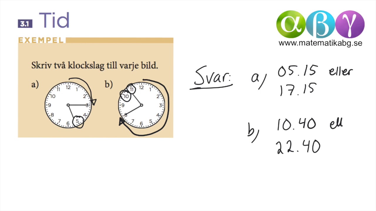 A 3.1 Tid