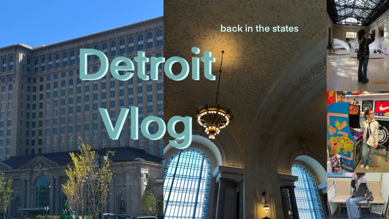 detroit vlog: central station, people mover, hopcat