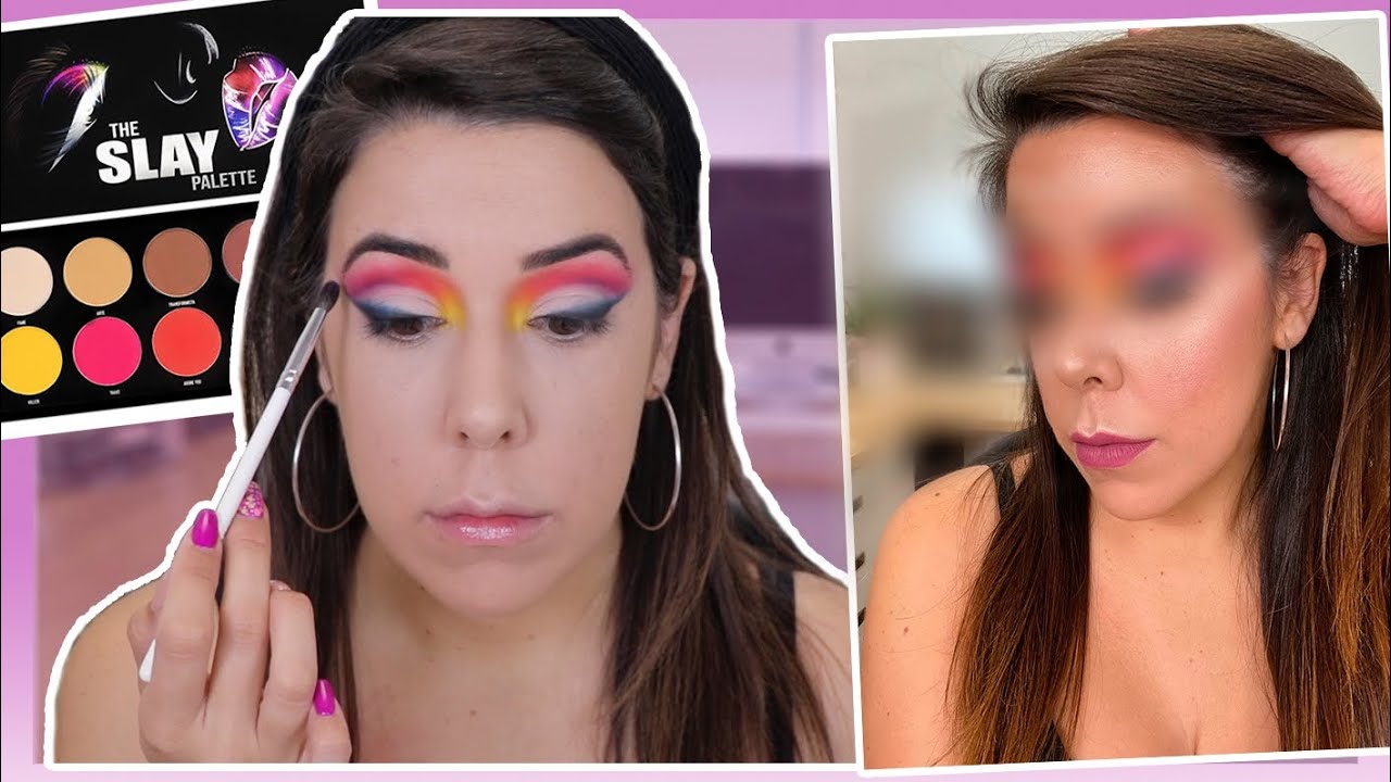 ¿INTENTO DE MAQUILLAJE COLORIDO? | THE SLAY PALETTE X KRASH