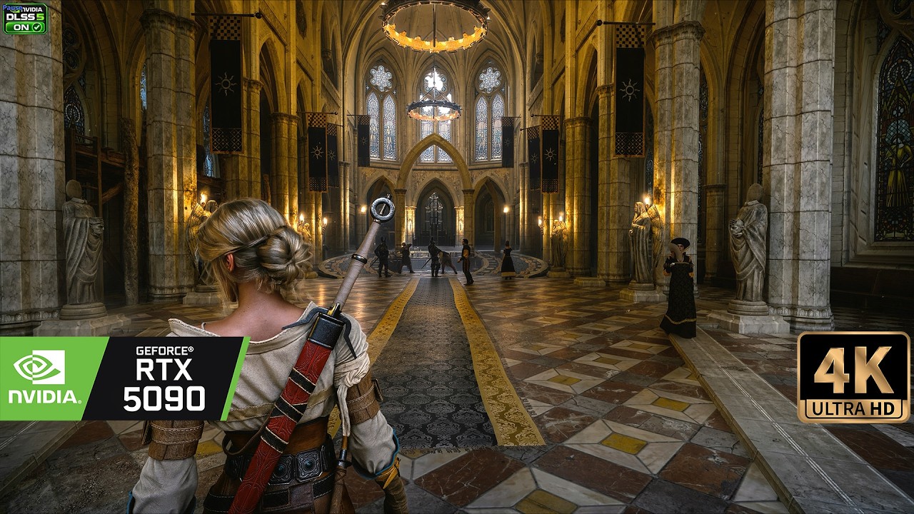 4K - Witcher 3 Ultra modded - DLSS 5 and Reshade on RTX 5090