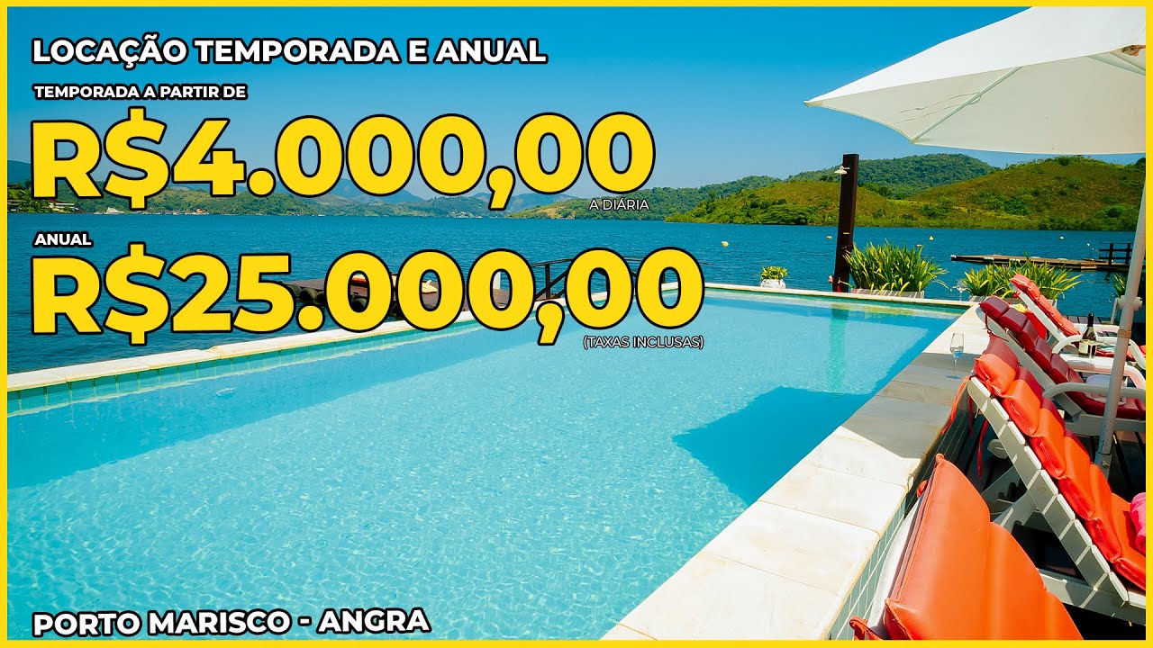 Casa à beira-mar disponível para temporada ou aluguel anual em Angra dos Reis/RJ