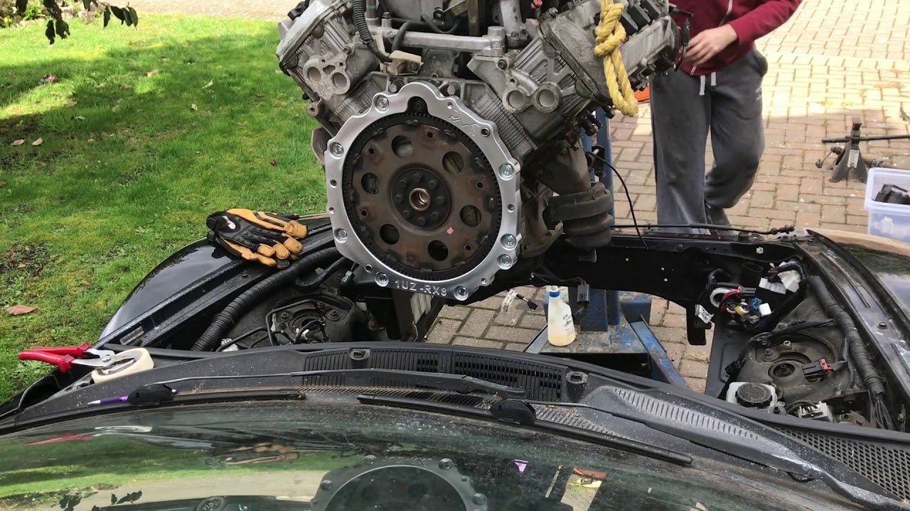 RX8 3uz-fe Lexus V8 engine swap episode 2
