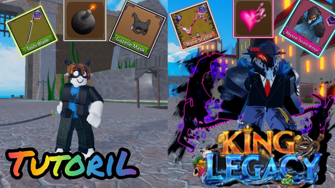 TutoriaL de como ficar bom no pvp montando seu próprio combo no king legacy!!!