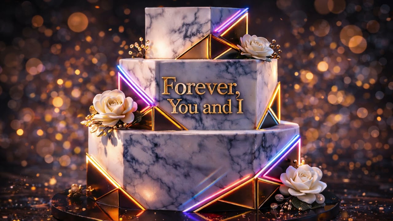 Forever, You and I | Elegant Wedding Cake #candlelitestudio #wedding #digitalart #madefortv #forever