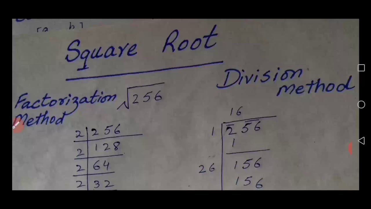 Square root  finding in short time/for NTS and GAT test help