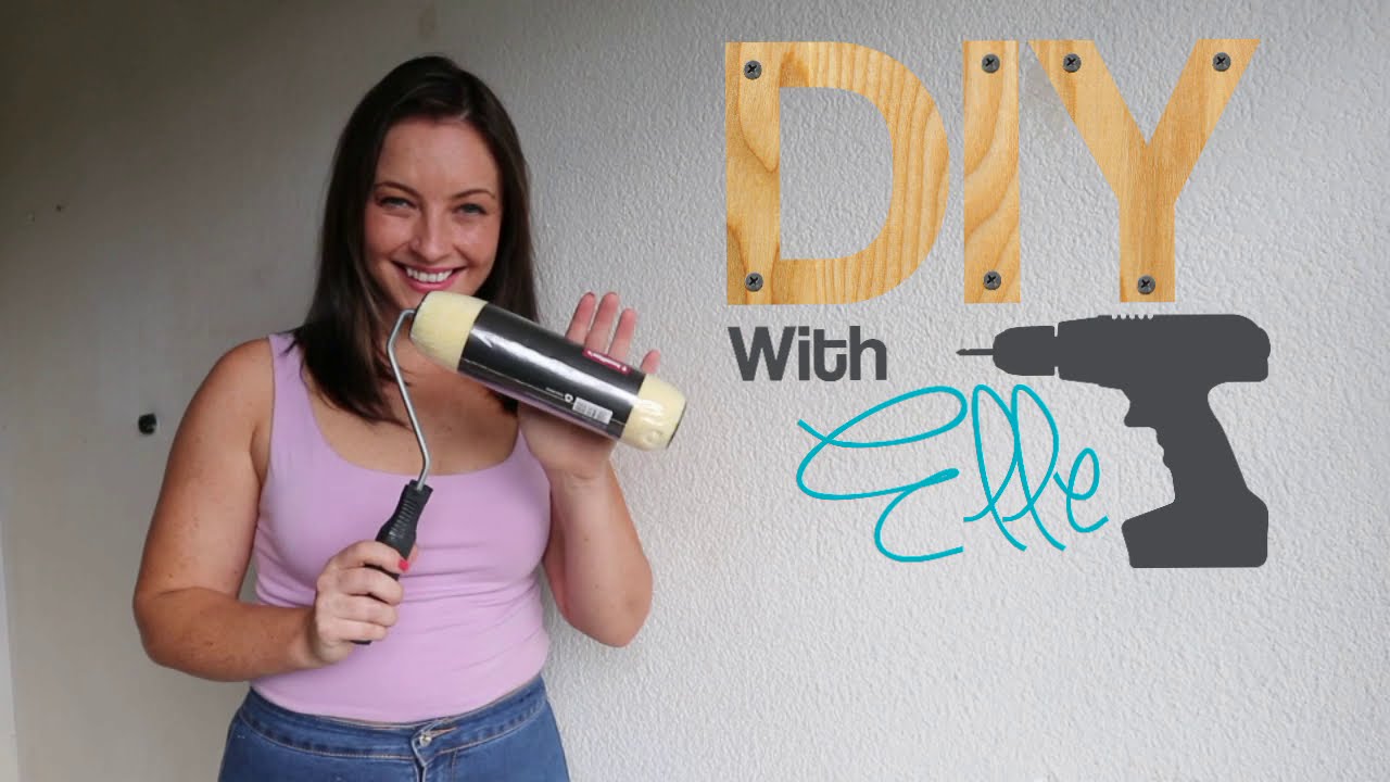 DIY with Elle - How to paint a rough wall