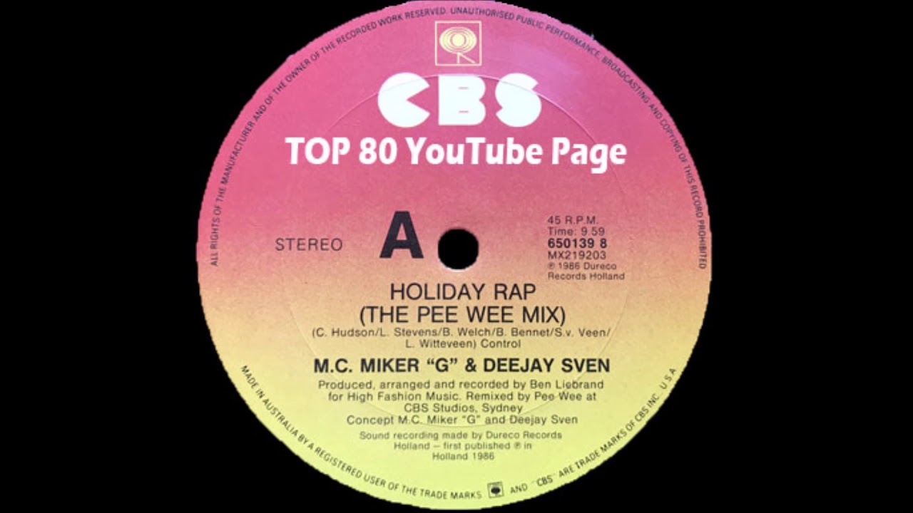 M.C. Miker "G" & Deejay Sven - Holiday Rap (The Pee Wee Mix)