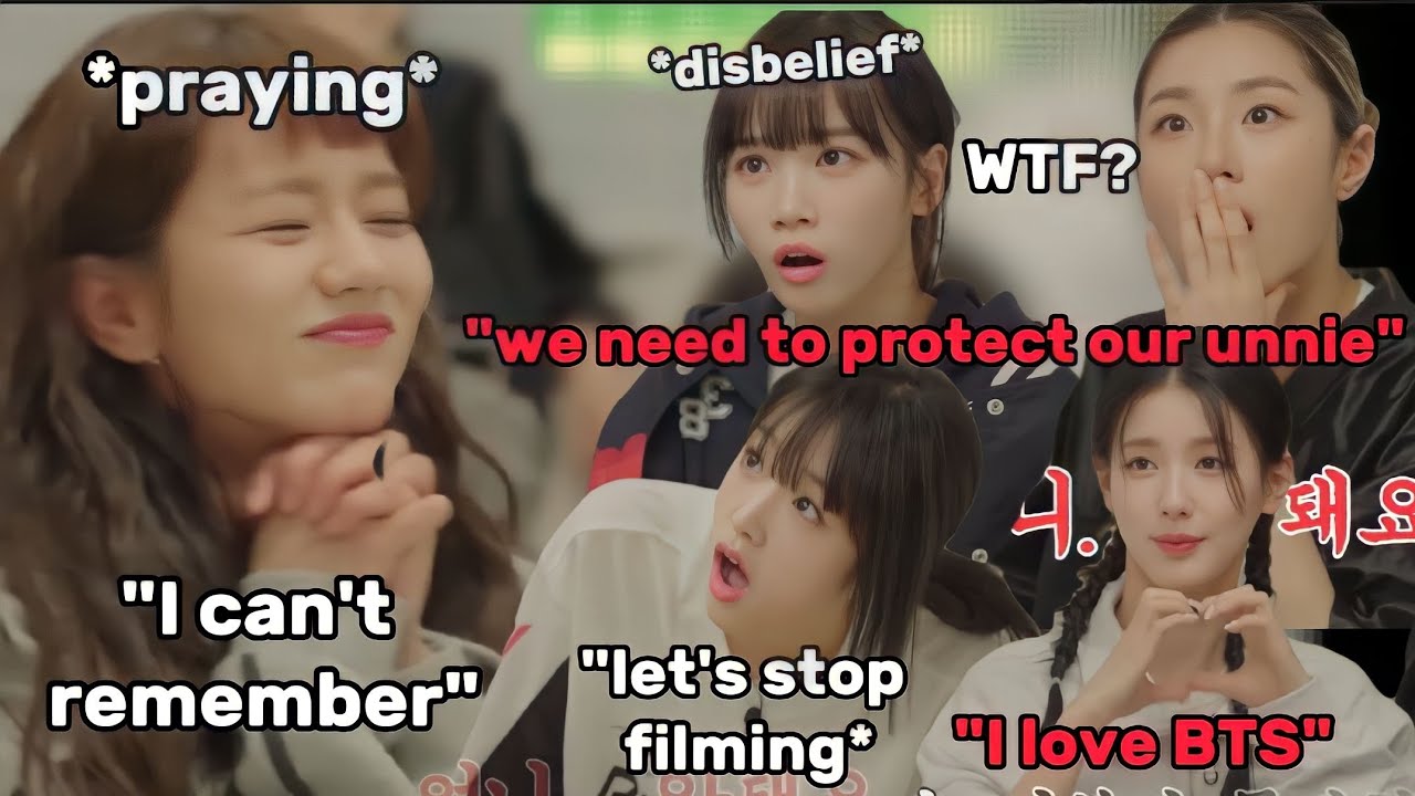 The fear in their eyes when Hyeri couldn't name all the BTS members