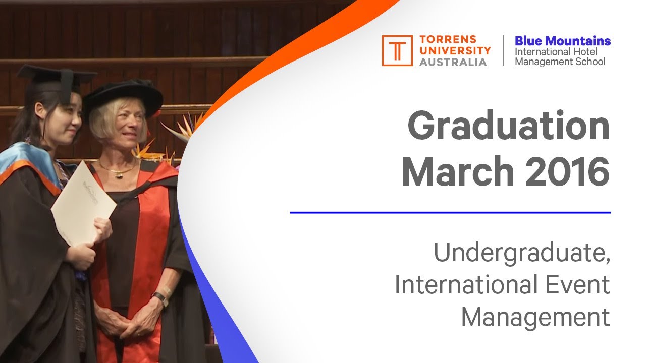 BMIHMS Graduation | March 2016 | Undergraduate, International Event Management