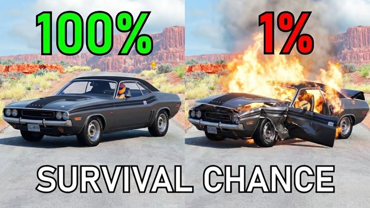 Realistic Survival Chance Crash Testing Ep.35 | BeamNG.drive