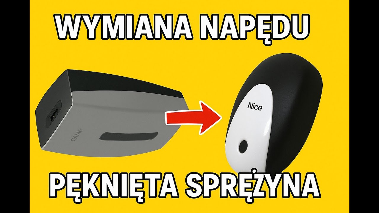 Wymiana napędu NICE Spido na CAME VER13DMS &ndash; pęknięta sprężyna zrobiła swoje! | Pan Automacik