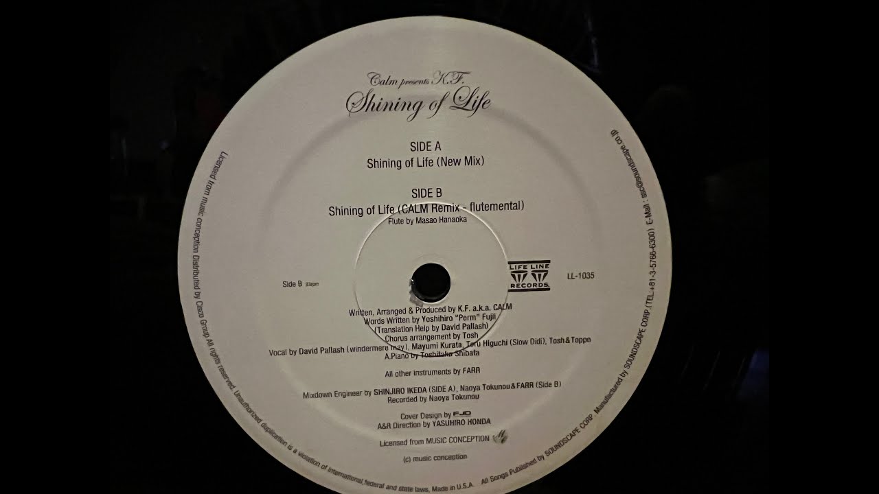 Calm Presents K F  – Shining Of Life