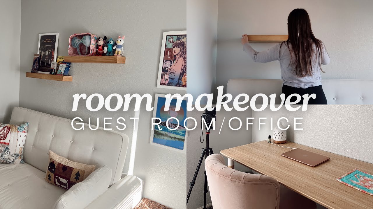 home office makeover 🎧☁️ creating a cozy office space, & solutions for small spaces!