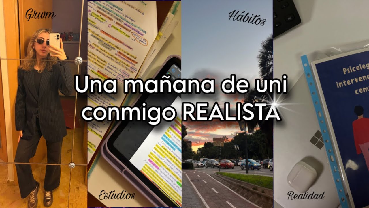 Un mañana de uni conmigo REAL!✨📚🎧
