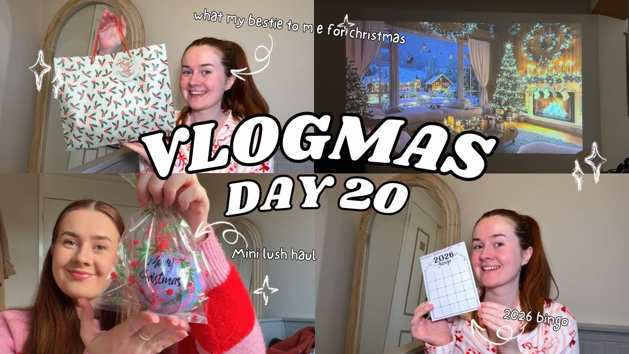 Christmas & Birthday Celebrations With My Bestie, Gift Exchange & Mini LUSH Haul | Vlogmas Day 20 🎄