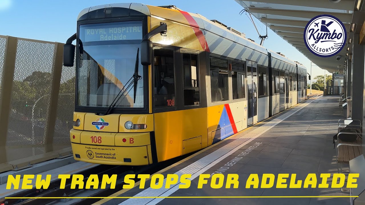 Adelaide has a new shiny tram stations!
