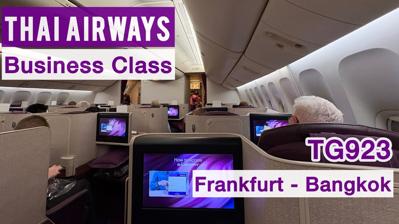 Thai Airways Business Class Review | Frankfurt to Bangkok TG923 | Boeing 777-300ER