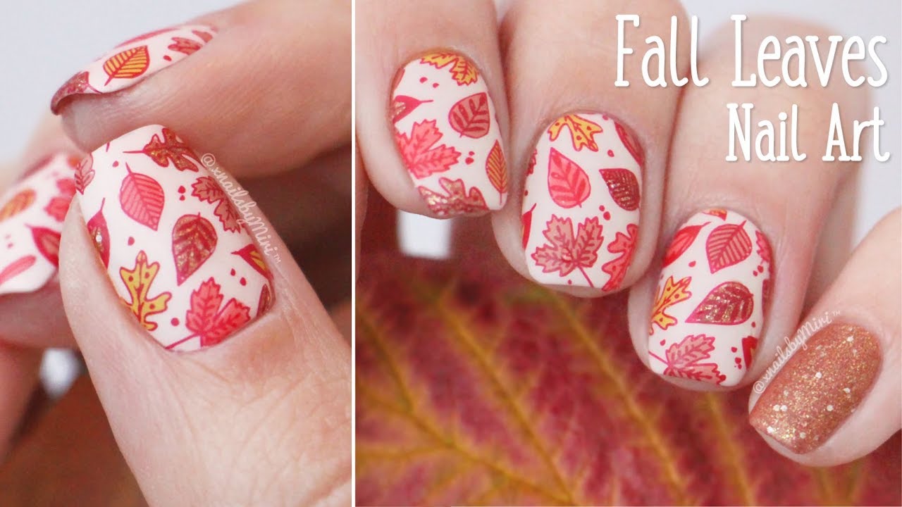 Fall Leaves Nail Art