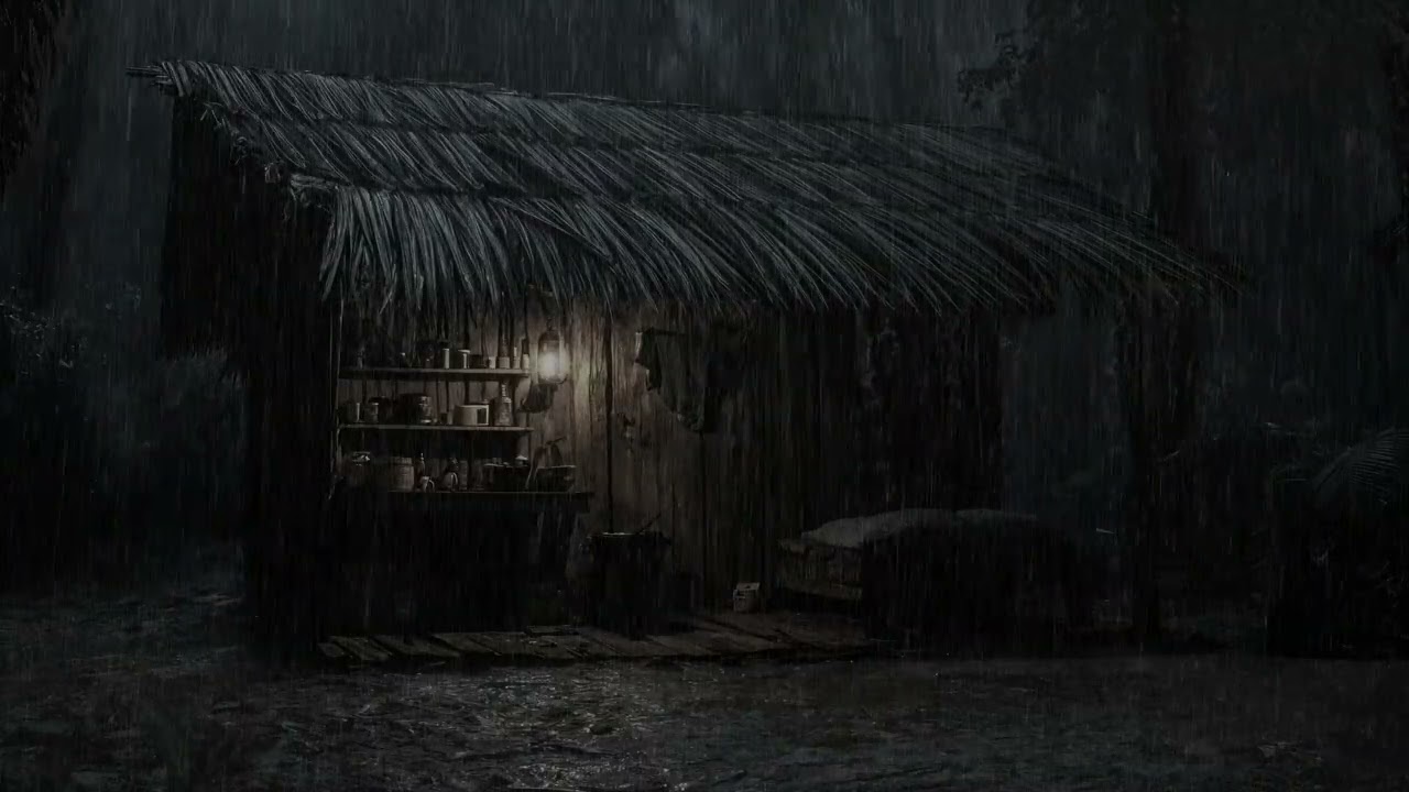 Bruit de cheminée et de pluie pour s'endormir😴Ambiance pour un sommeil profond et une nuit reposante
