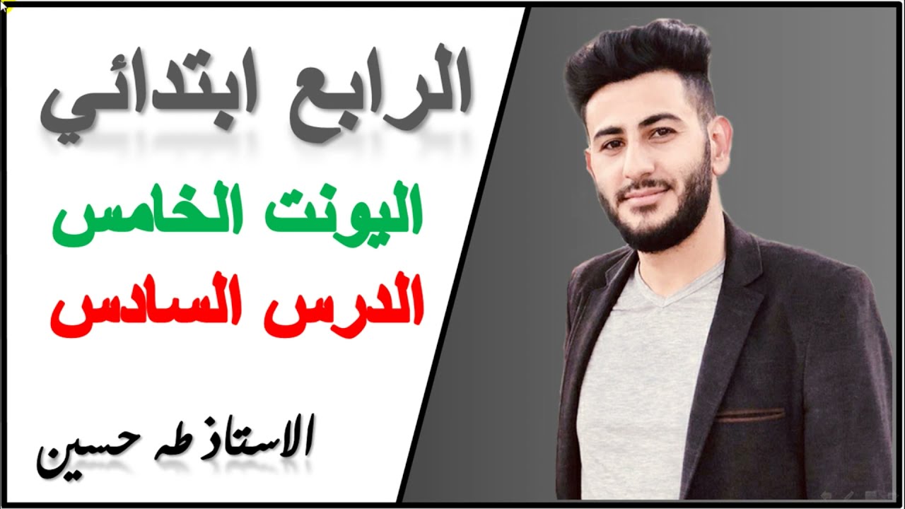 الرابع ابتدائي/ اليونت الخامس الدرس السادس/ اعلى والاعلى/ الاستاذ طه حسين