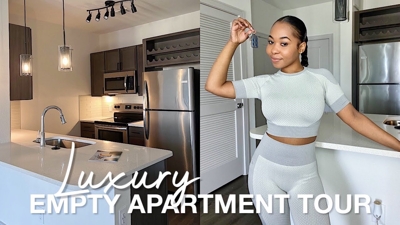 EMPTY LUXURY APARTMENT TOUR 2022 | HOUSTON APARTMENT TOUR | NEUTRAL MODERN AESTHETIC APARTMENT