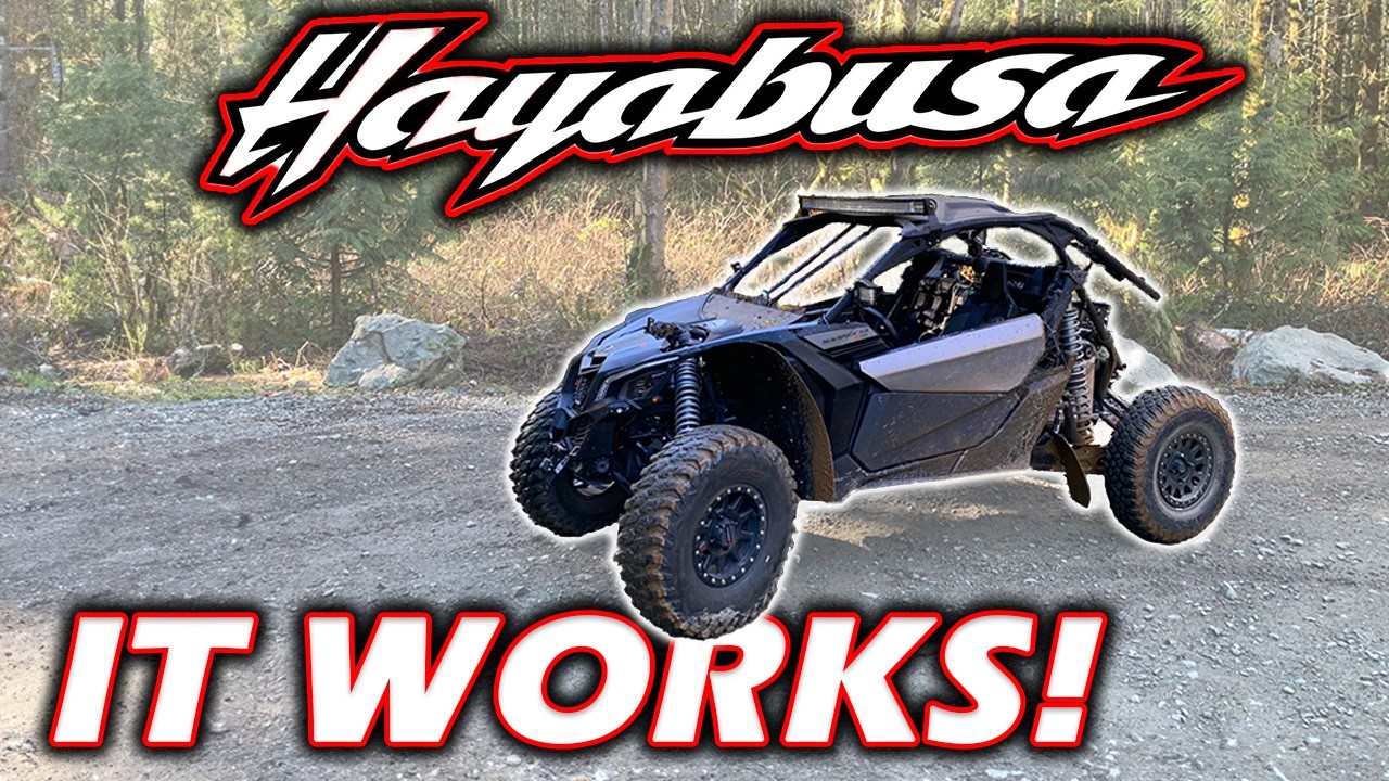 Part 7 of the Hayabusa Swapped Can Am X3: IT RUNS AND DRIVES...ish #hayabusa #canam