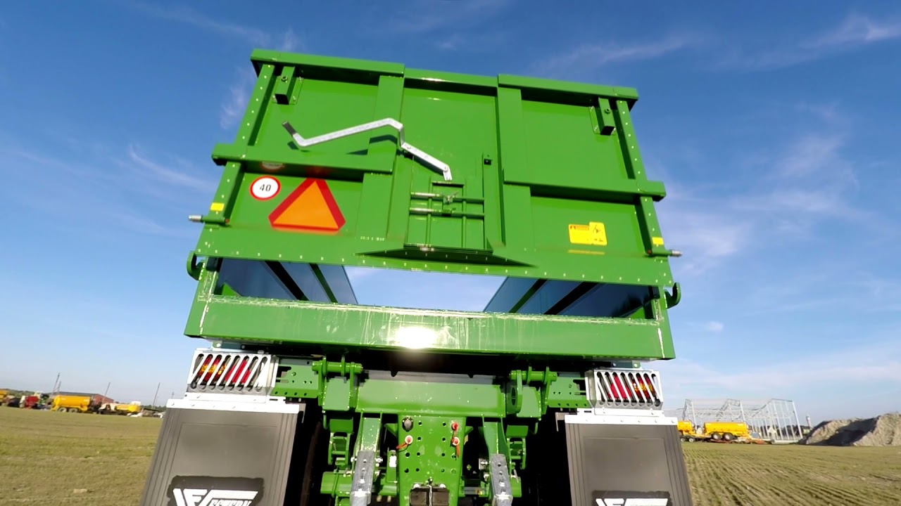 Grūdų puspriekabės privalumų pristatymas. Kas yra standartinėje komplektacijoje, kas yra papildoma.