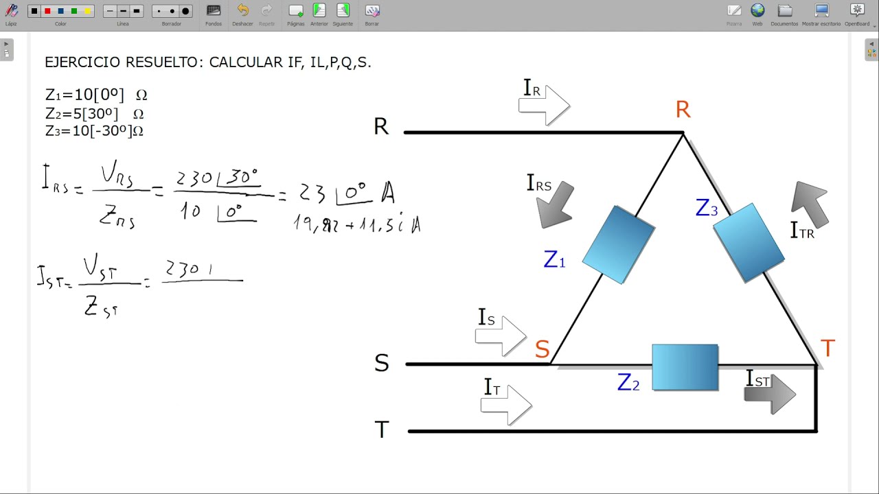CORRIENTE ALTERNA TRIFASICA.  CARGAS DESEQUILIBRADAS, CONEXIÓN TRIANGULO