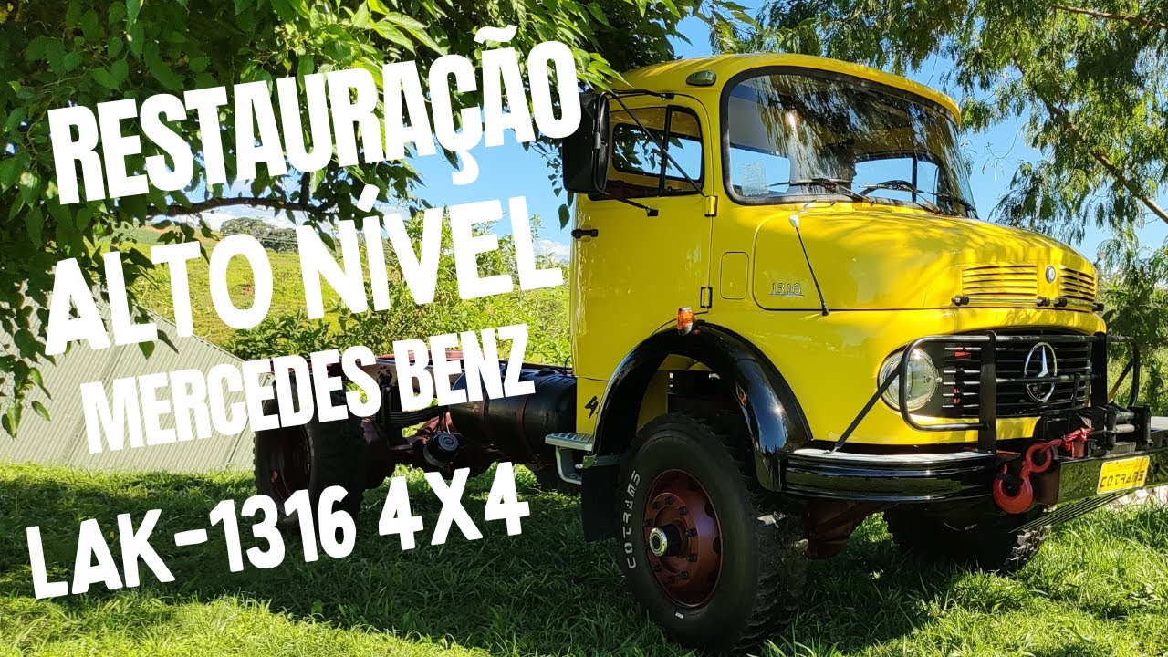 Mercedes Benz LAK1316 4x4 - Confira a restauração de uma viatura bombeiro de aeroporto