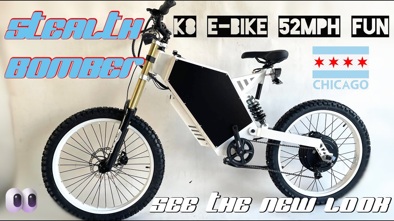 K8 STEALTH BOMBER ENDURO e-BIKE | 5KW ~ 72V ~ 26AH ~ 52MPH STRAIGHT OFF ALIBABA | SEE LATEST UPDATEs