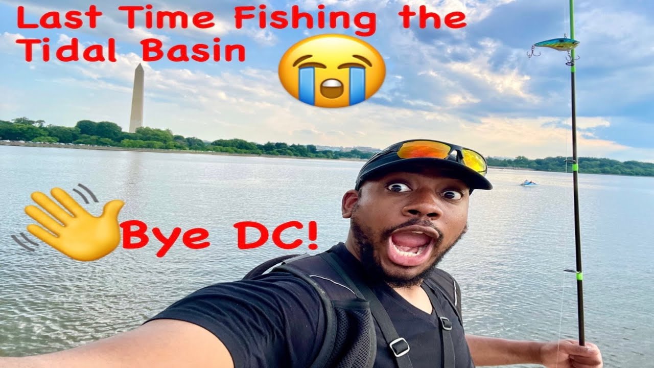 Last Time Fishing the DC TIDAL BASIN!!!(and helping a NEW SUB catch his FIRST FISH EVER!!)