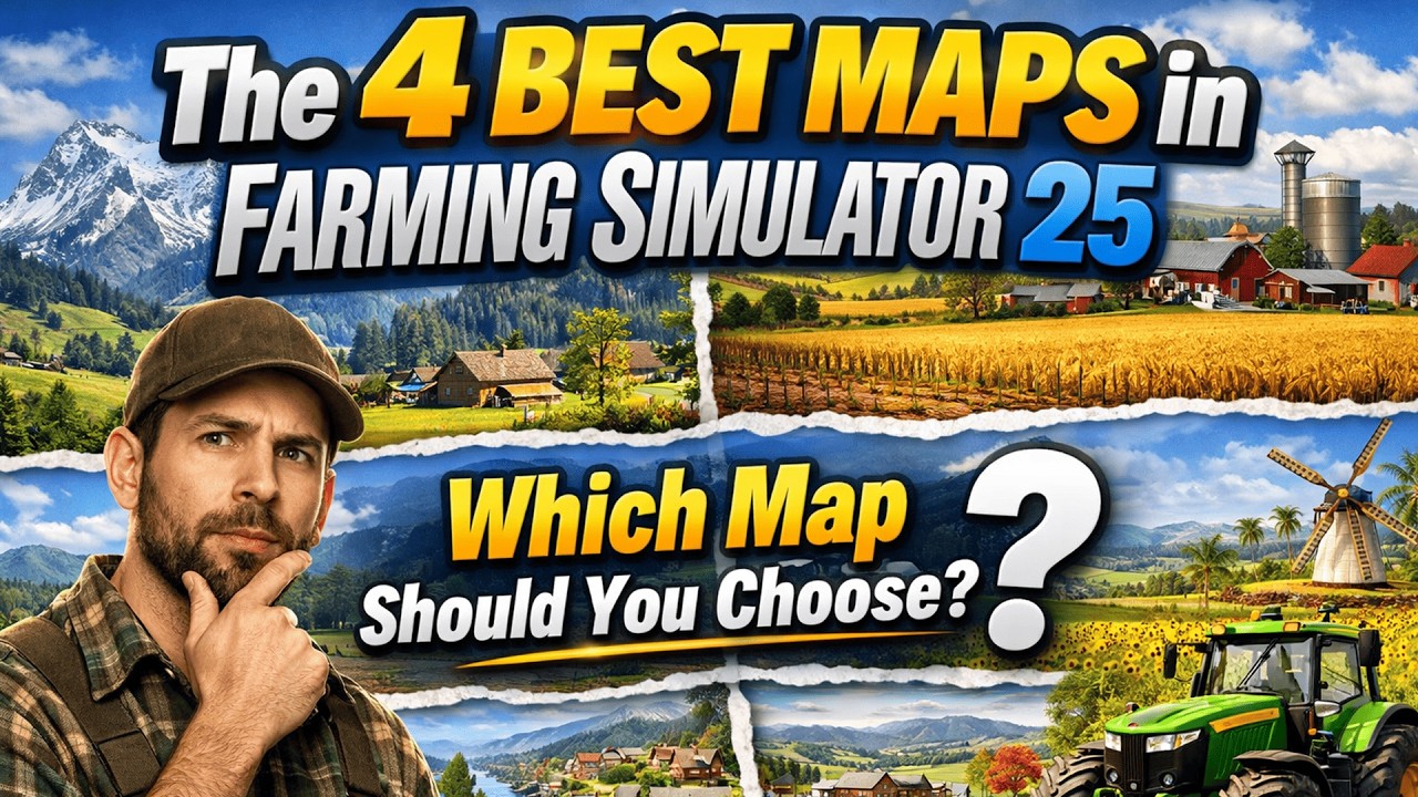 The 4 Best Maps in Farming Simulator 25 | Which Map Should You Choose?